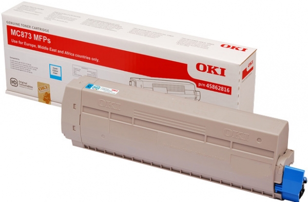 OKI MC 873 Tonerkartusche cyan original