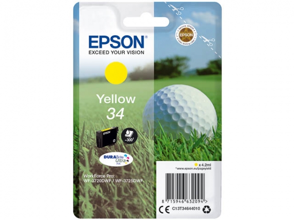 Epson Workforce Pro WF 3725 Tintenpatrone yellow original