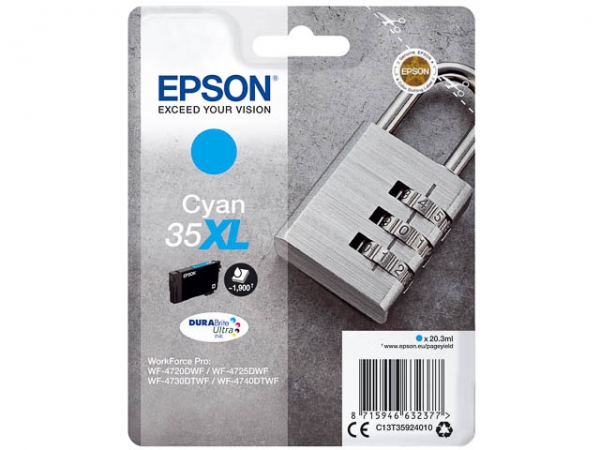 Epson Workforce Pro WF 4740 Tintenpatrone cyan  original