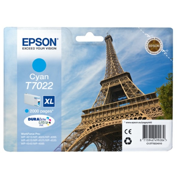 Epson  Workforce Pro WP 4515 Tintenpatrone cyan original