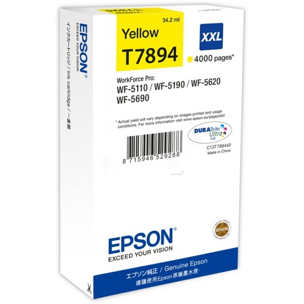 Epson Workforce Pro WF 5690 Tintenpatrone yellow original